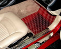 American Car Craft 2Pc Red Diamond Plate Aluminum Floor Mats Chevrolet Corvette C5 | Z06 1999