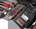 American Car Craft 2Pc Polished/Brushed Bright Red Solid Fuel Rail Ribbed Covers Chevrolet Camaro SS 2010-2015