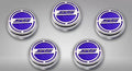 American Car Craft 5Pc Automatic Purple Carbon Fiber Engine Fluid Cap Covers Chevrolet Camaro SS 2010-2022