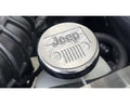 American Car Craft 5Pc White Carbon Fiber Jeep Logo Cap Set Jeep Wrangler JK 2007-2018