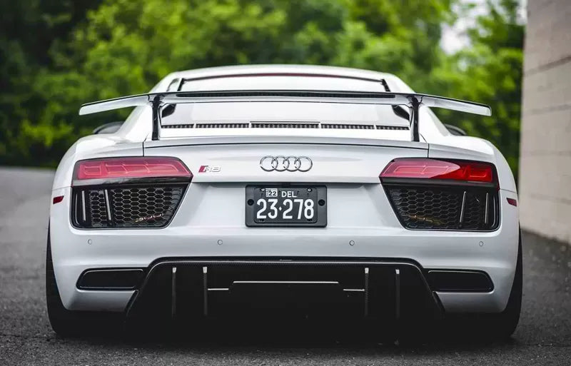 1016 Industries Rear Diffuser for Audi R8 2015-2021, Carbon Fiber, UV Coated