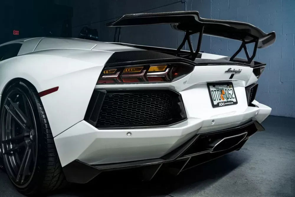 1016 Industries Rear Diffuser for Lamborghini Aventador LP700 2013-2016, Carbon Fiber