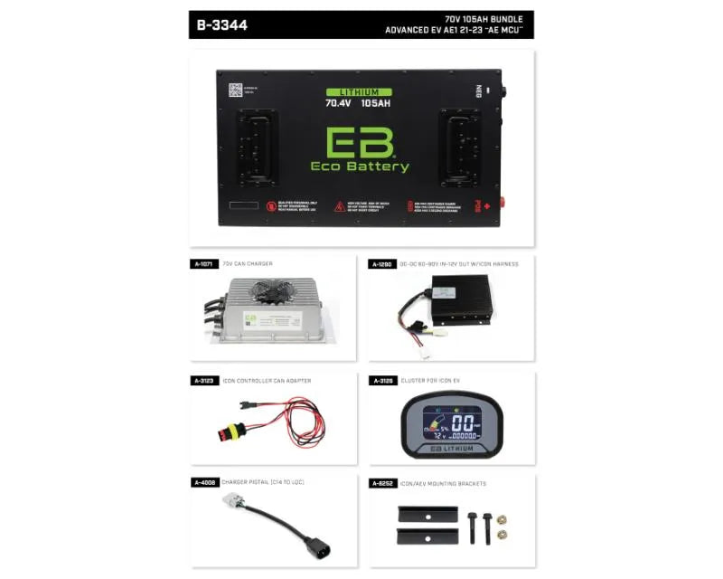 Nivel Eco Battery Bundle Advanced Ae1 21-23 70v 105ah