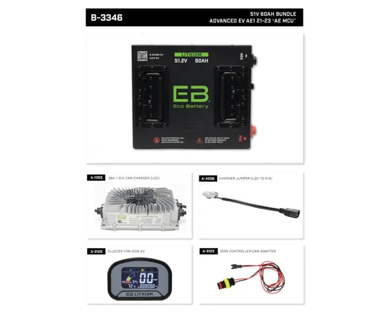 Nivel Eco Battery Bundle Advanced Ev Ae1 21-23 51v 60ah