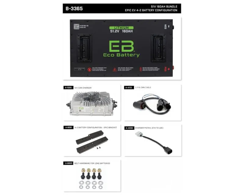 Nivel Eco Battery Epic Bundle 4-2 Configuration 51v 160ah