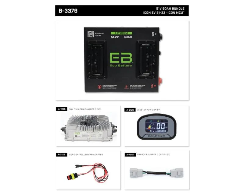 Nivel Eco Battery Bundle Icon Ev 21-23 51v 60ah