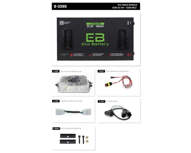 Nivel Eco Batterybundle Icon Ev 24+ 51v 160ah