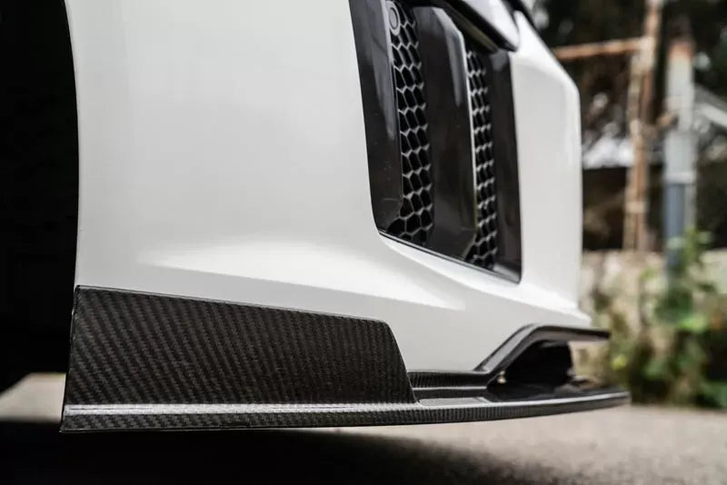 1016 Industries Front Aero Lip for Audi R8 2020-2023, Carbon Fiber, UV Coated