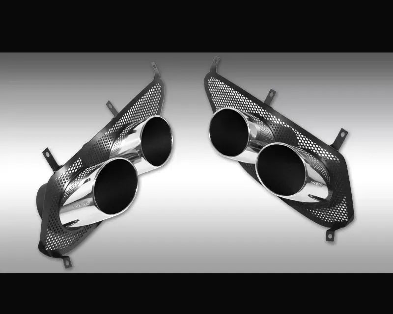Novitec Polished Exhaust Tips Set of 2 with Mesh Insert for Ferrari California T 2015-2017