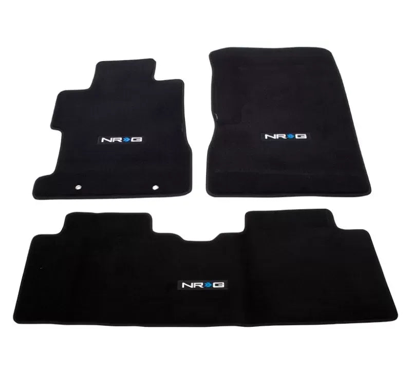 NRG Floor Mats NRG Logo 3-Piece Honda Civic Si Sedan 2006-2011