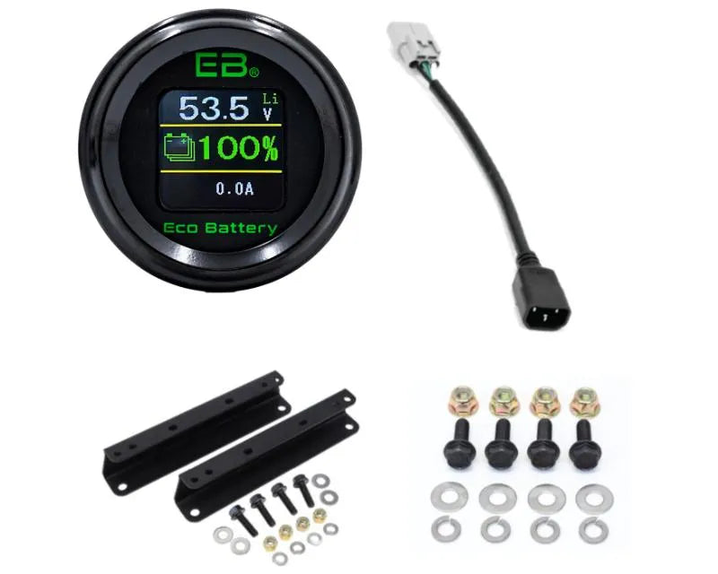 Nivel Eco Battery Skinny Install Kit Club Car Carryall 51v 105ah