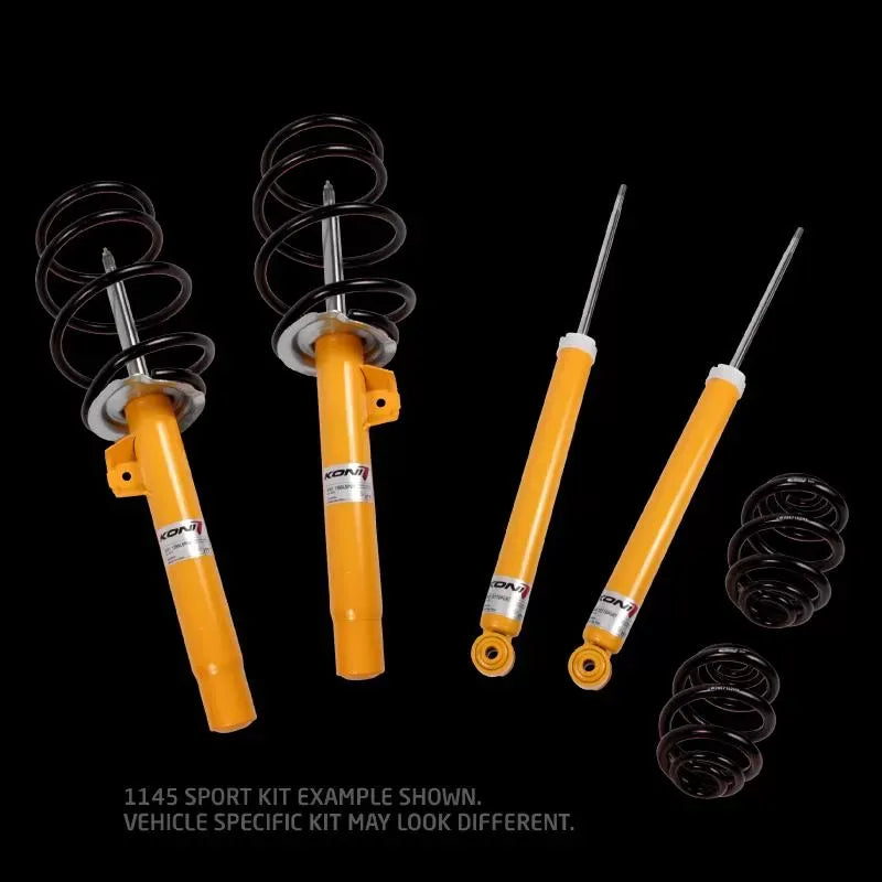 1145 KONI Sport/Eibach Kit- 4 Sport (yellow) dampers, 4 Eibach lowering springs Ford