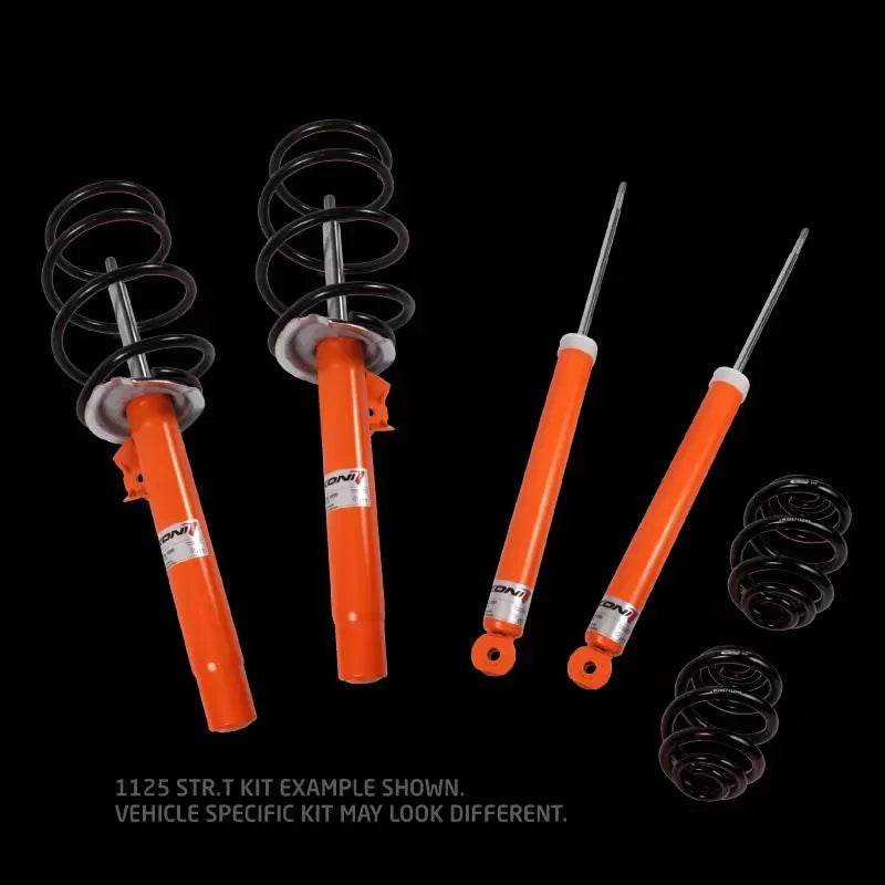1125 KONI STR.T/Eibach Kit- 4 STR.T (orange) dampers, 4 Eibach lowering springs Volkswagen Jetta 1999-2005