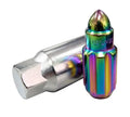 NRG 20-piece 500 Series M12 x 1.5 Steel Lug Nut Set Bullet Shape Neochrome plus lock socket