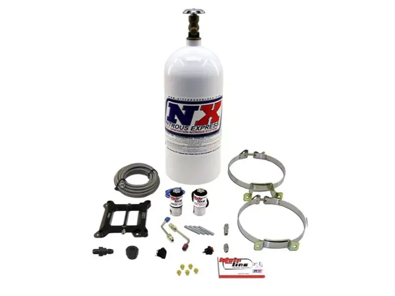 Nitrous Express ML1000 Mainline Carb Nitrous Kit with 10lb Bottle - 100-250HP Jetting