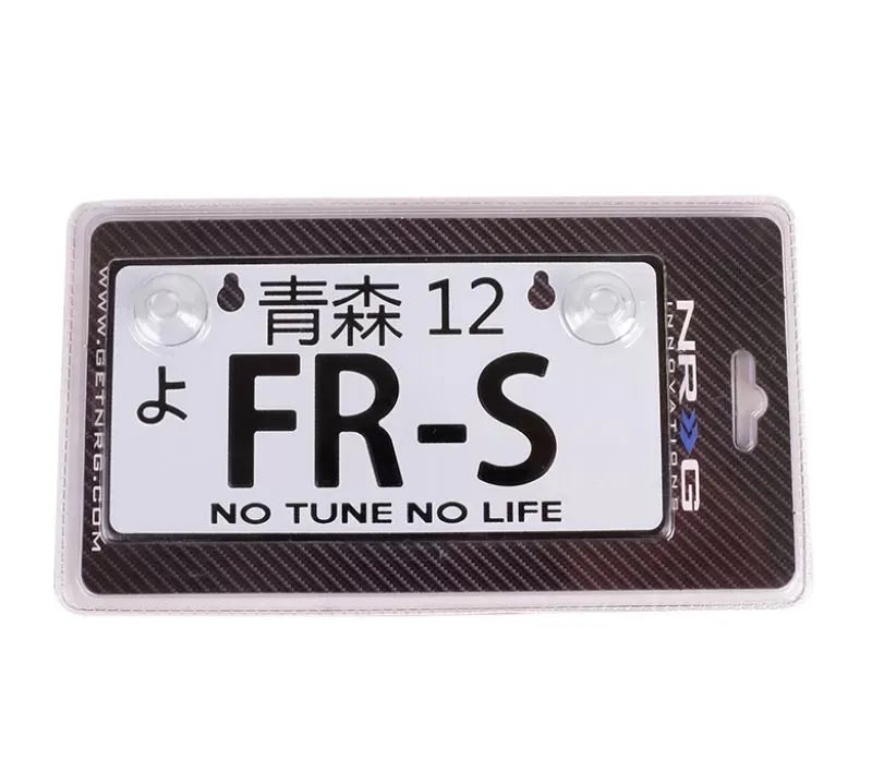 NRG FR-S JDM Style Aluminum Mini License Plate