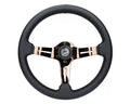 NRG Light Weight Gaming Steering Whl composits And Rose Gold Spoke Slits