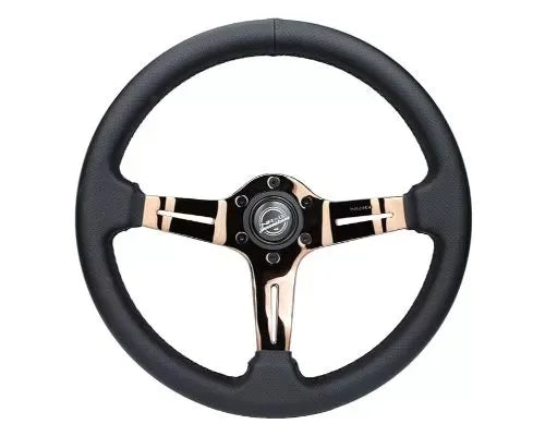 NRG Light Weight Gaming Steering Whl composits And Rose Gold Spoke Slits