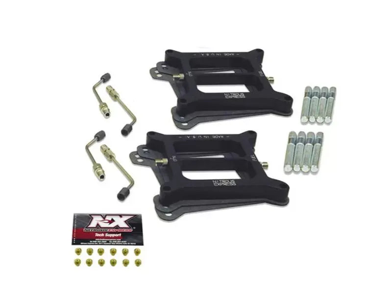 Nitrous Express Dual 4150 Stage 6 Nitrous Plate Conversion NX3024 with Billet Aluminum Plates
