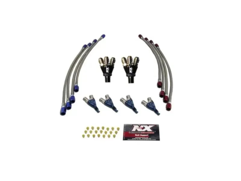 Nitrous Express NX600S 6 Piranha Nozzles and Jets for 6 Cylinder Conversion