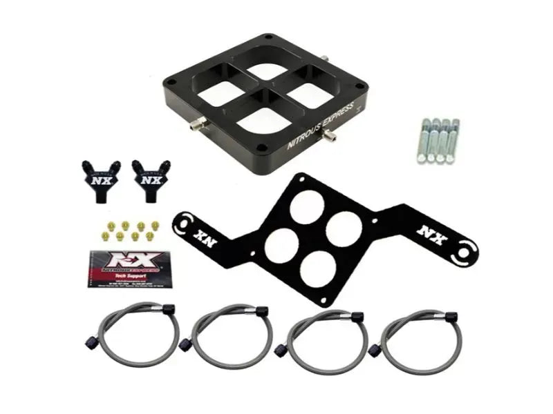Nitrous Express NX608 Billet Crossbar Nitrous Plate Conversion for Carbureted Engines
