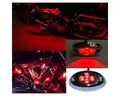 Octane Lighting 1Pc Red LED Chrome Accent Module Motorcycle Chopper Frame Neon Glow Light Pod