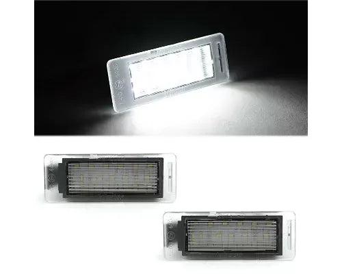 Octane Lighting White LED Light Rear License Plate Frame Bulbs Pair Opel Insignia Sports Tourer | Mokka 2008-2015