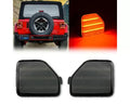 Octane Lighting Smoked Lens Red LED Rear Bumper Reflector Light Pair Jeep Wrangler 2018-2020