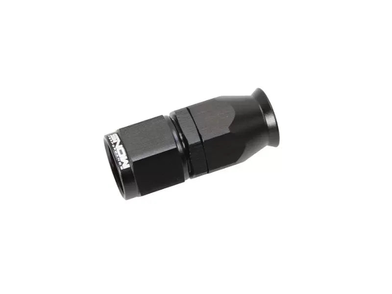 Nitrous Express Black 8AN Straight PTFE Hose End for High Performance Systems