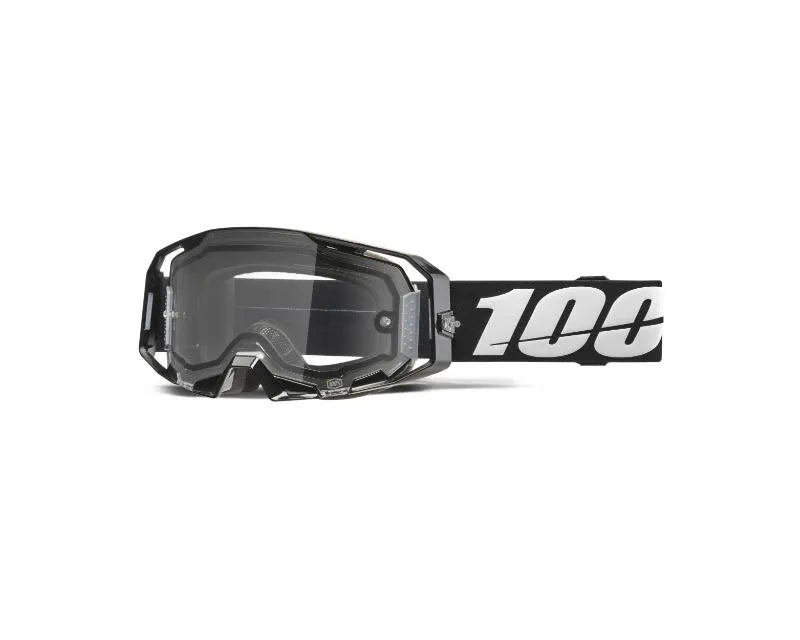 100% Armatic Enduro Moto Goggle Black Clear Lens