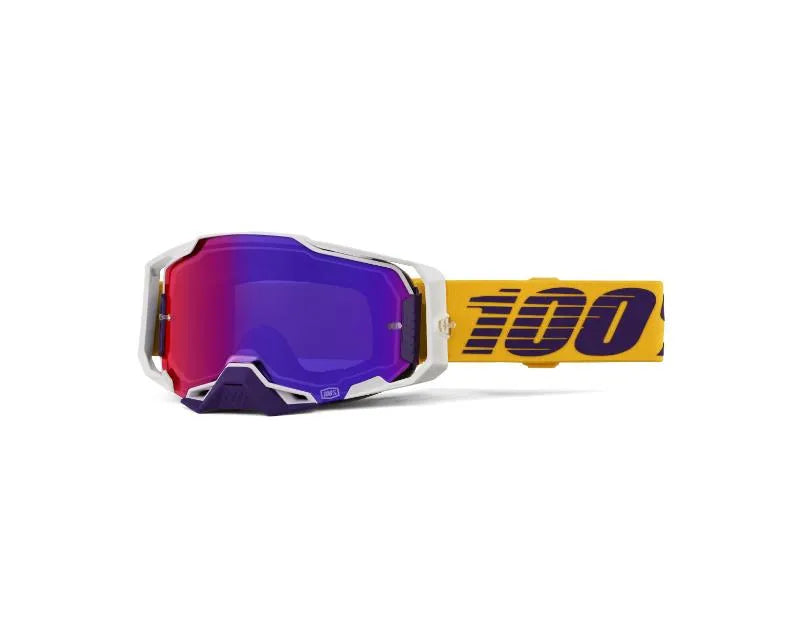100% Armega Goggle Difenbak Purple Mirror Lens