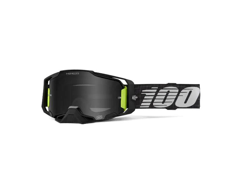 100% Armega Hiper Goggle Tetsumi Hiper Black Mirror Lens