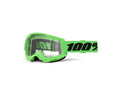100% Strata 2 Goggle Neon Green Clear Lens