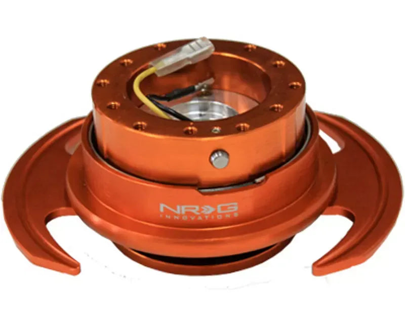 NRG Quick Release Gen 3.0 Orange Body Orange Ring with Handles