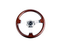 NRG Chrome 3 Spoke Center 330mm Classic Wood Grain Wheel Universal