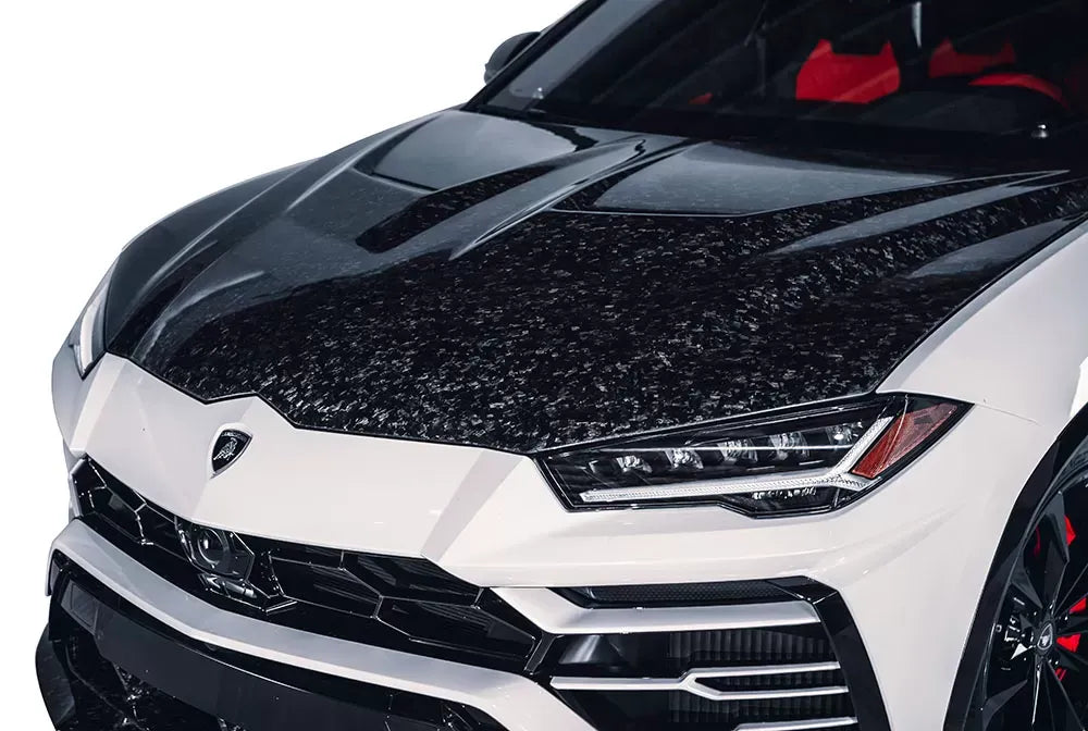 1016 Industries FRP Race Hood for Lamborghini Urus 2018-2020, Carbon Fiber Finish