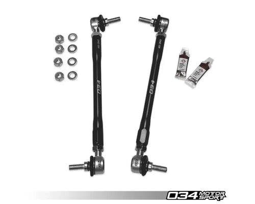 034 Motorsports Dynamic+ Billet Adjustable Front Sway Bar End Links for BMW 128i, 135i, 325i, 328i, 330i, 335i 2006-2013