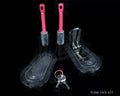 AeroCatch Black 125 Series Flush Below Panel Hood Fastners Built-in Security Lock
