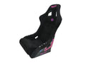 NRG FRP Bucket Seat (Large) Black Alcantara material with Dragon Livery on the Back