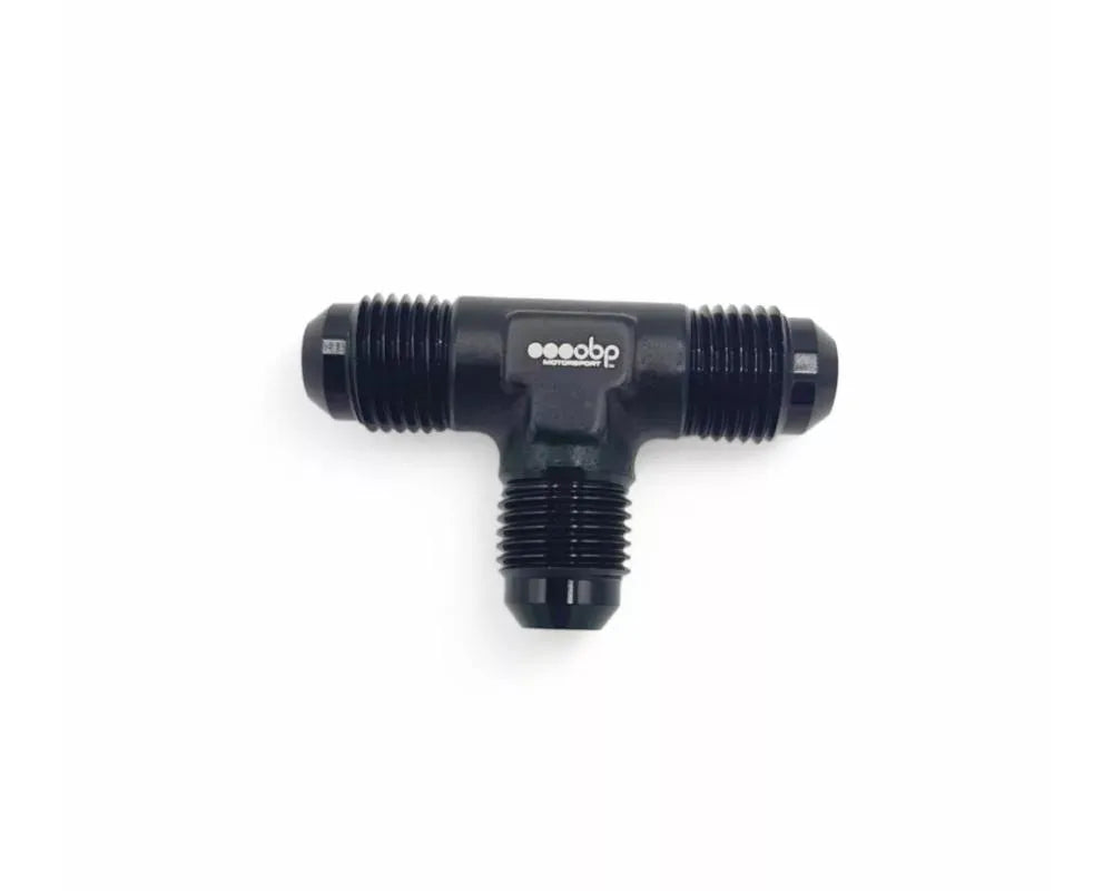 obp Motorsport Black AN6 Standard Tee Adaptor
